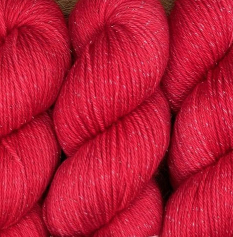 Tomato - Merino Lurex Fingering