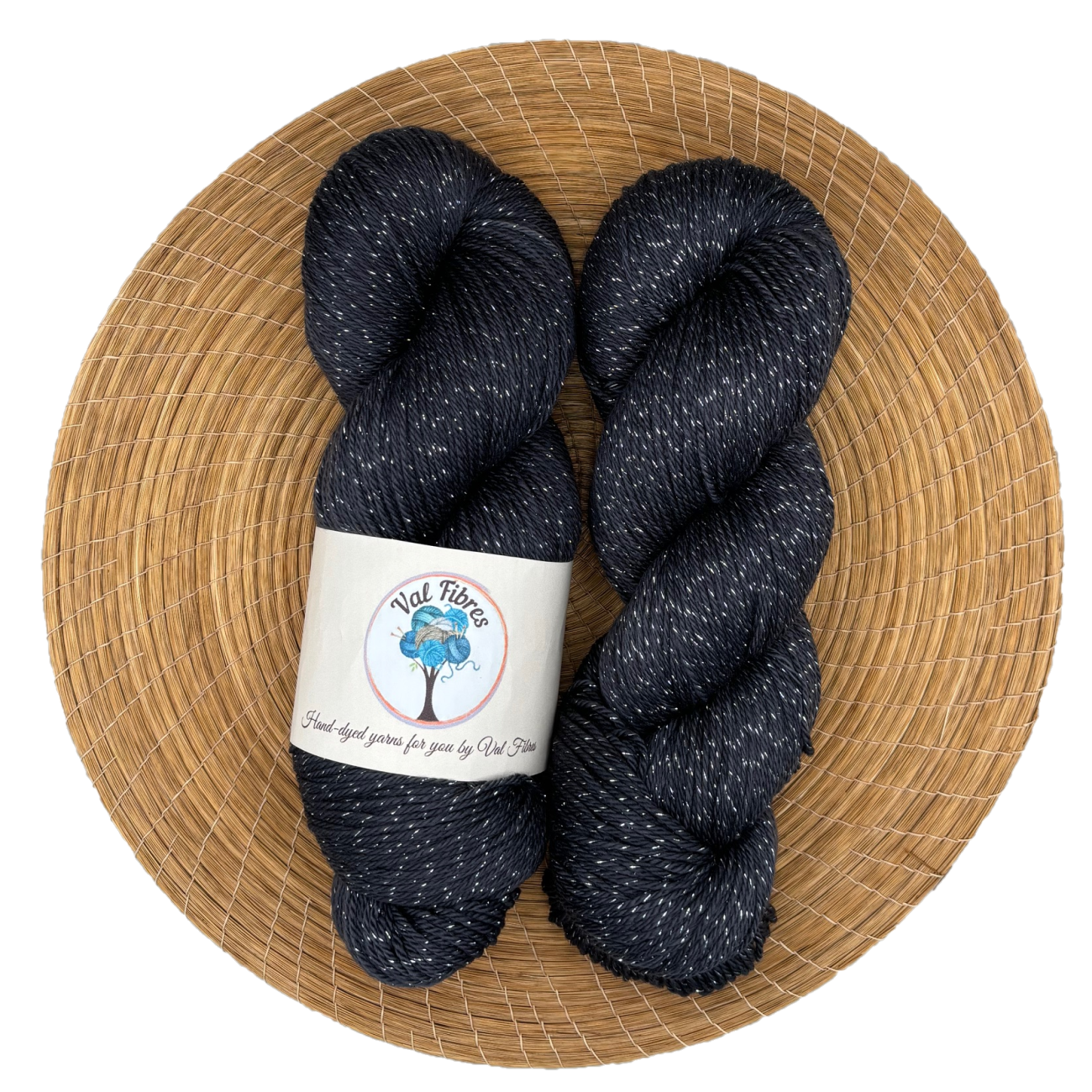 Charcoal - Merino Lurex Fingering