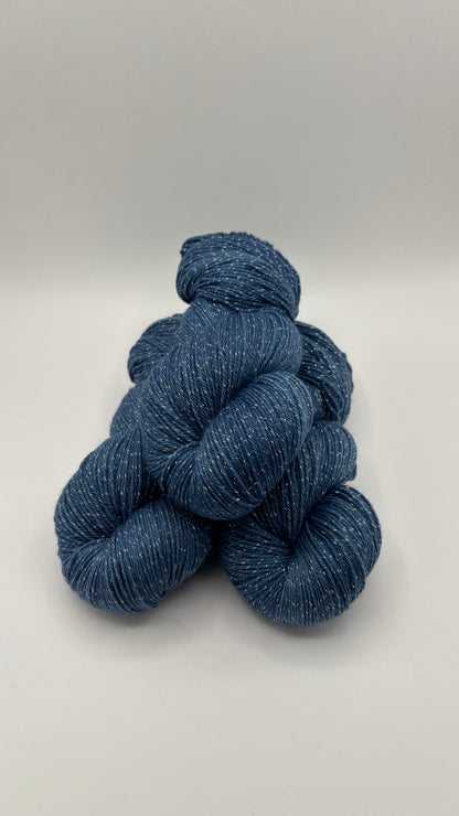 Blue Jeans- Merino Lurex Fingering
