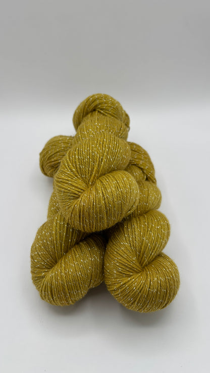 Moss - Merino Lurex Fingering