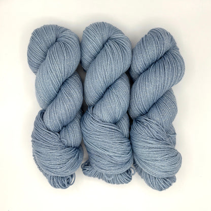 Powder Blue - Merino Lurex Fingering