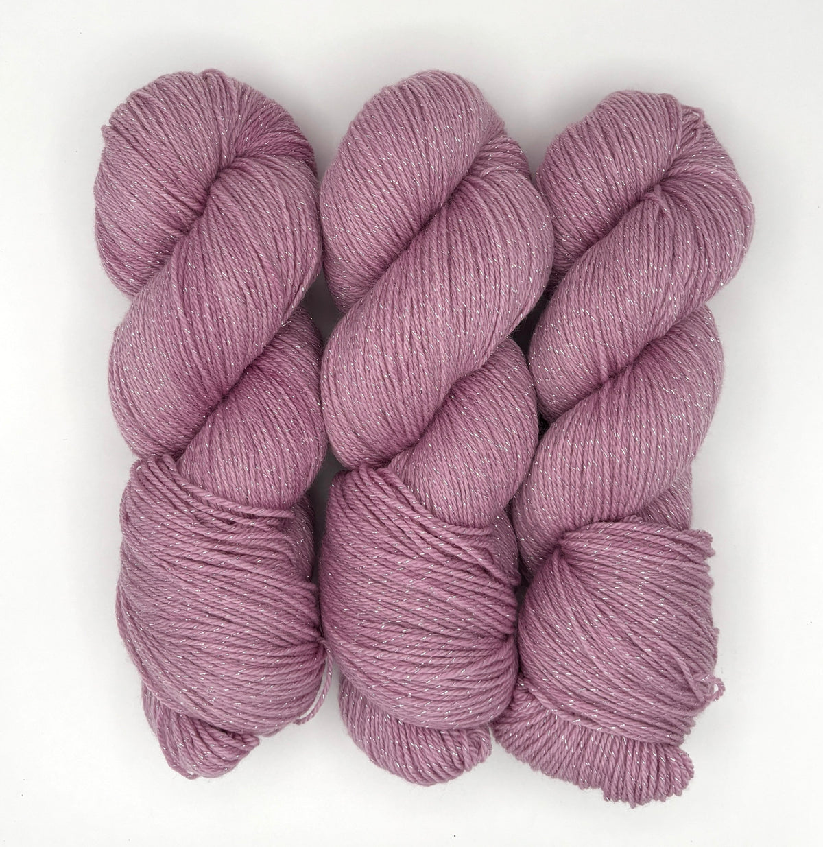 Mauve - Merino Lurex Fingering