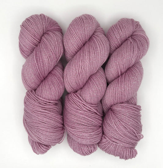 Mauve - Merino Lurex Fingering